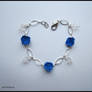 Blu Roses Bracelet with Swarovski Crystals