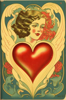 1940s valentine card
