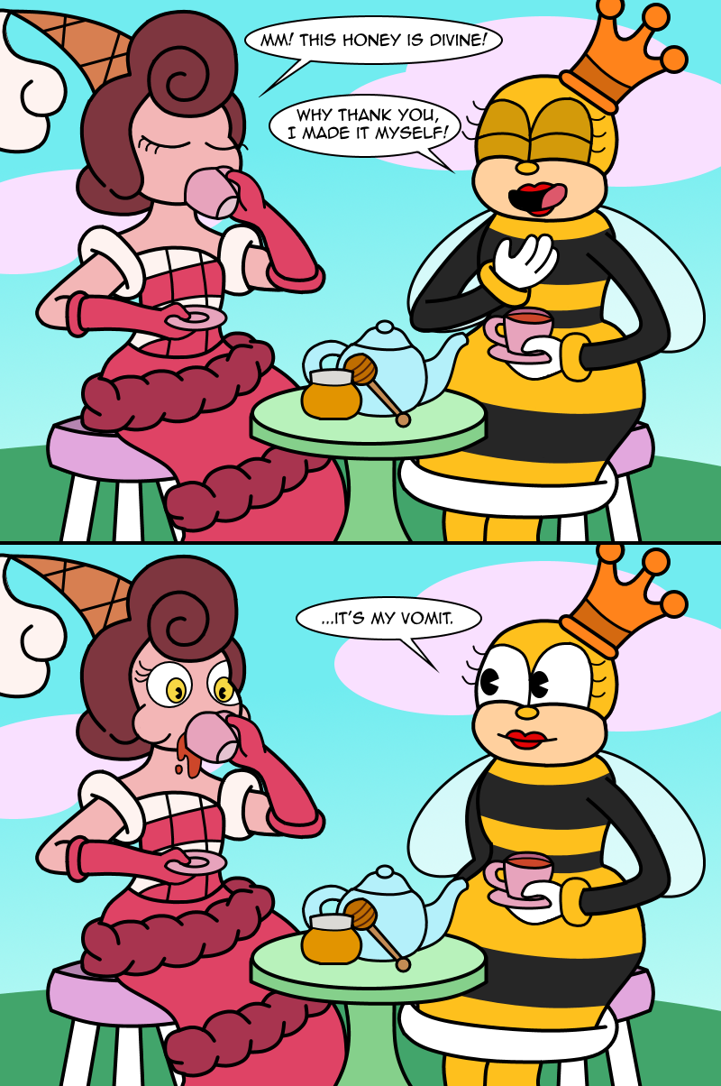 Cuphead Comic Tea Time by ElectricBlueTempest on DeviantArt