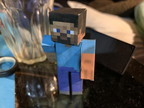 Steve Using Paper Minecraft paper. steve by DerpDragonComic on DeviantArt