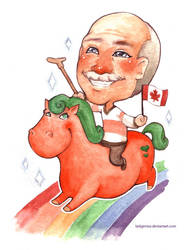 Jack Layton on a Pony