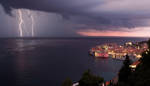 Storm over Dubrovnik by Zenwarlock