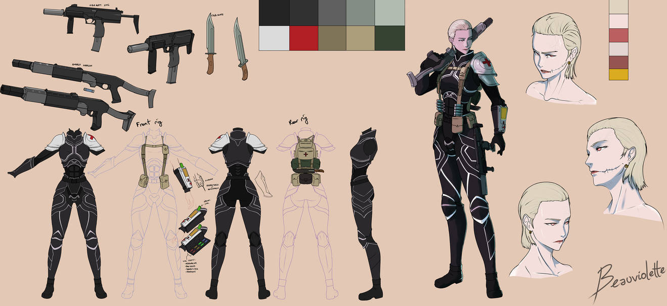 Original Character sheet commission by RockstarKnuckles on DeviantArt