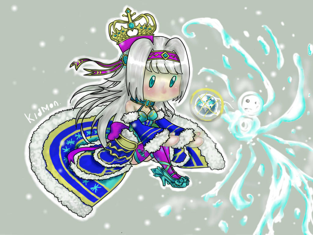 chibi snow princess eva fanart