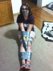 My Sister Tied With Duck Tape