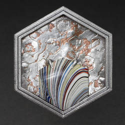 Fordite Brooch