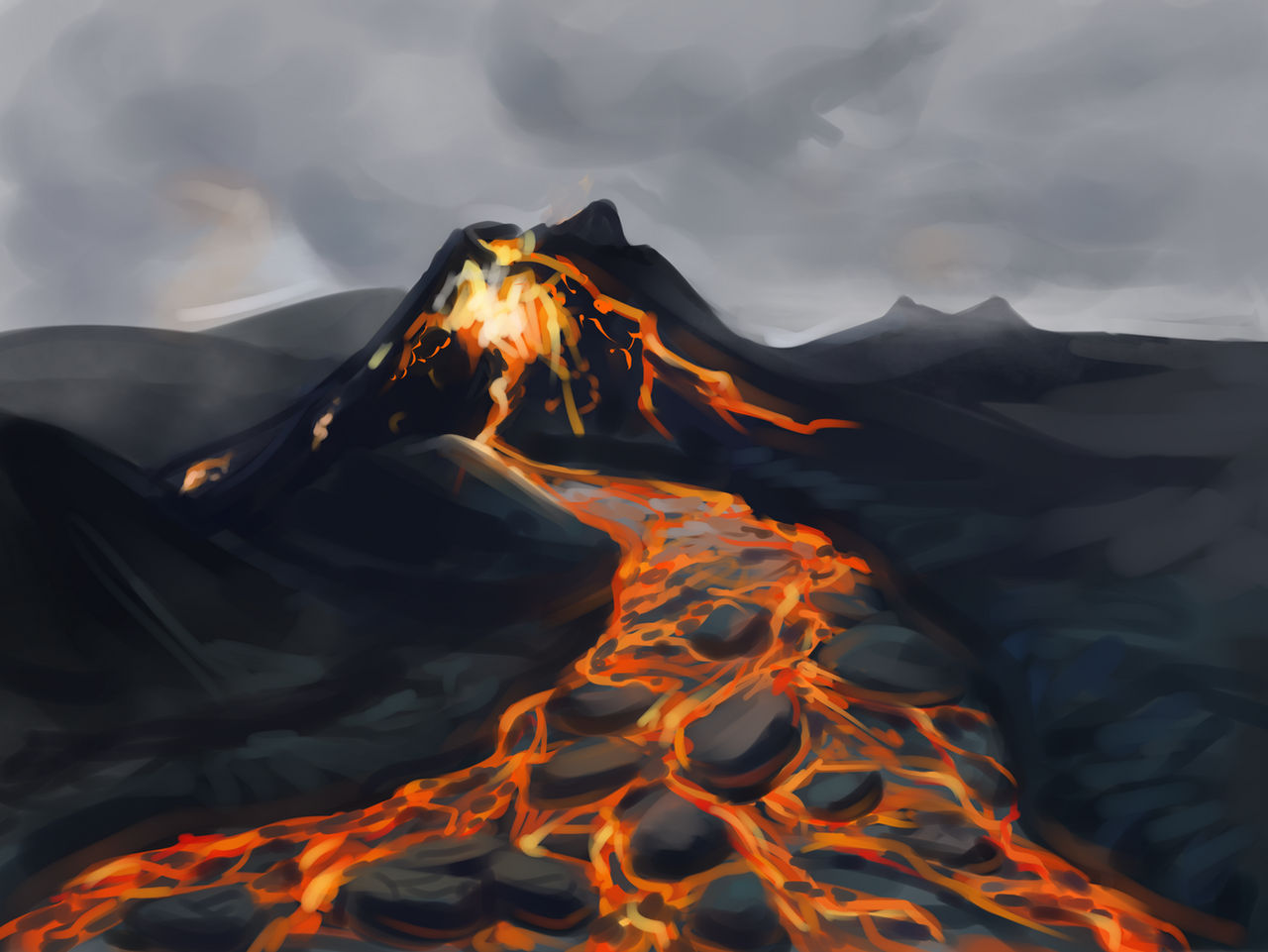 Volcano Deviantart The volcano by MsBeesa on DeviantArt