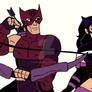 Marvel/DC: the Hawkeye and the Huntress
