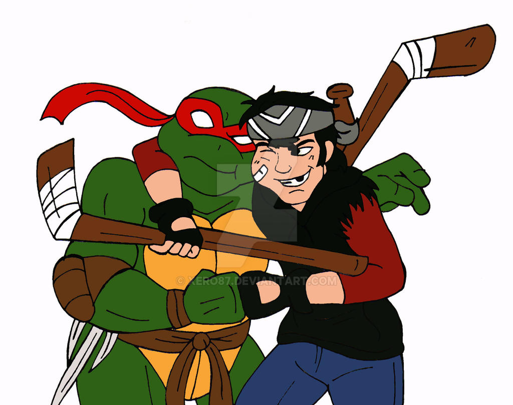 TMNT: 2k3 Meets 2k12 Raph and Casey by xero87 on DeviantArt