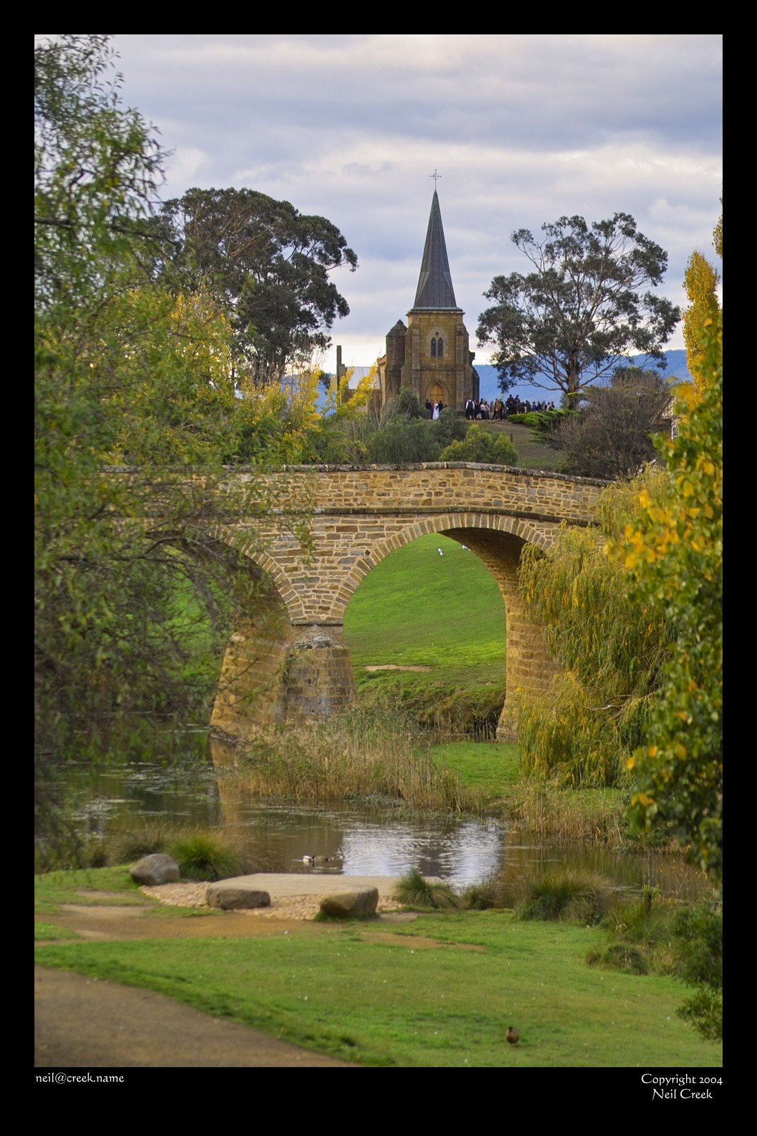 Richmond bridge and church