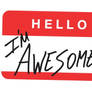 Hello I'm Awesome Logo, The Miz