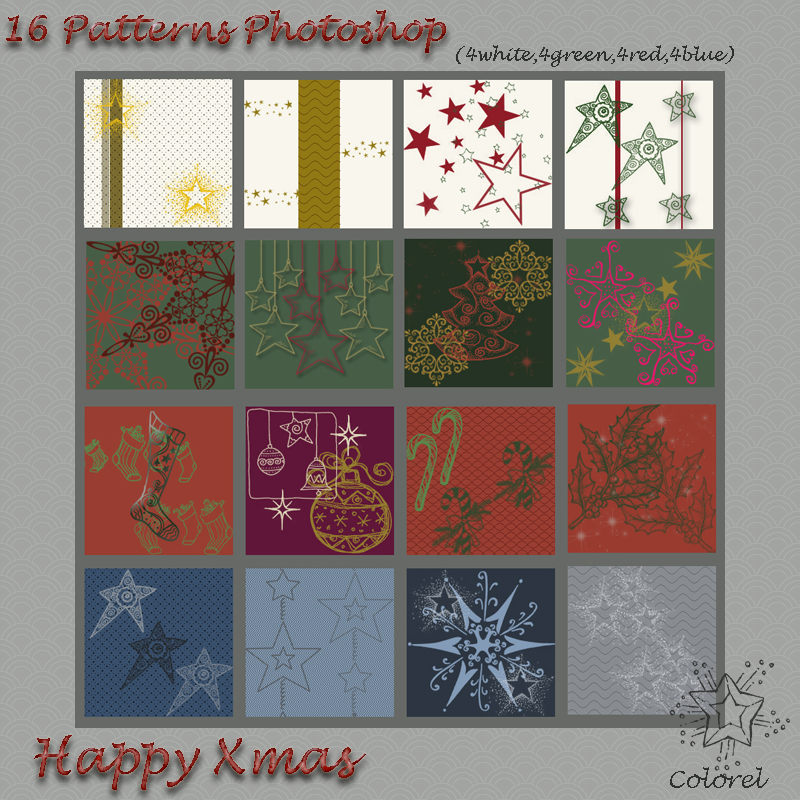 happy Xmas patterns