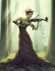 Dryad the Violinist by Tarmika