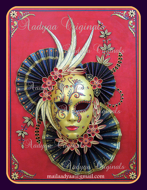 Quilled Venetian Mask