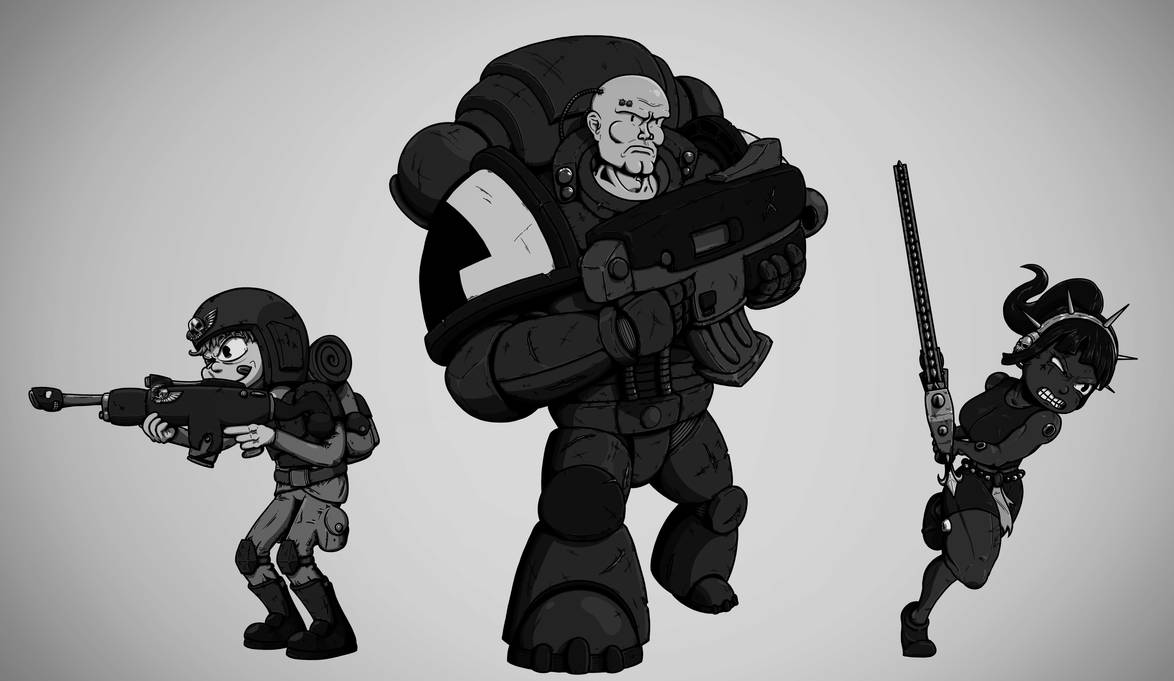 Animation Non Color 1930's Animation Style Warhammer 40k Non-color 2 by dhks7044 on DeviantArt