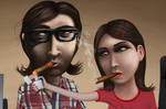 Smoking Cigars by benjelfs