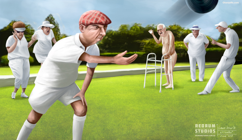 Lawn bowls streaker by benjelfs on DeviantArt Lawn bowls streaker by benjelfs on DeviantArt