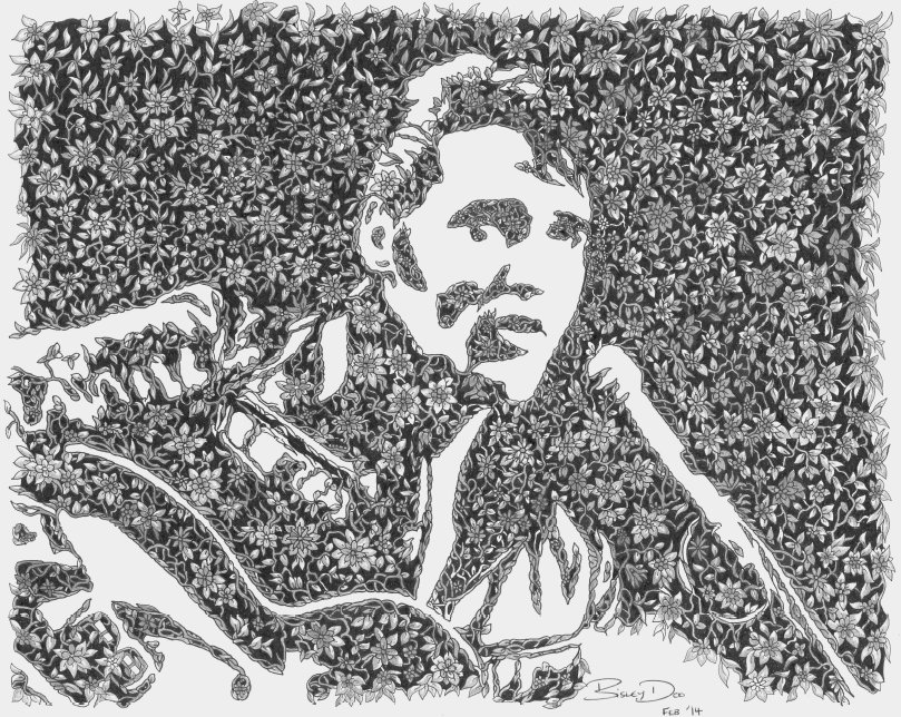 Elvis Presley drawing