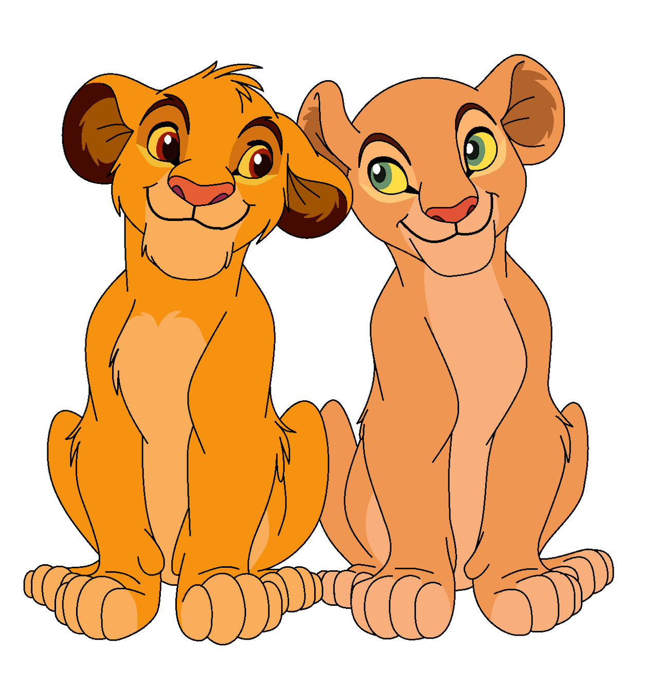 Simba and Nala Base by TealQuil on DeviantArt