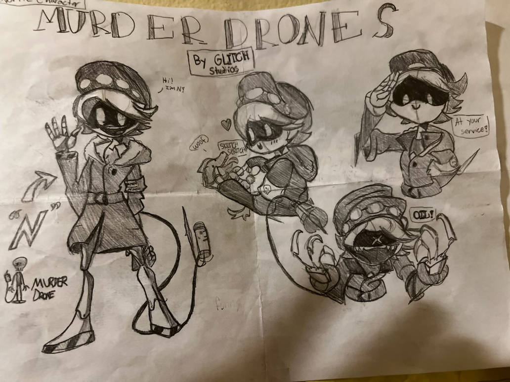 N Murder Drones I Drew This A Long Time Ago By CvrsedBloodyDemon666 n-murder-drones-i-drew-this-a-long-time-ago-by-cvrsedbloodydemon666