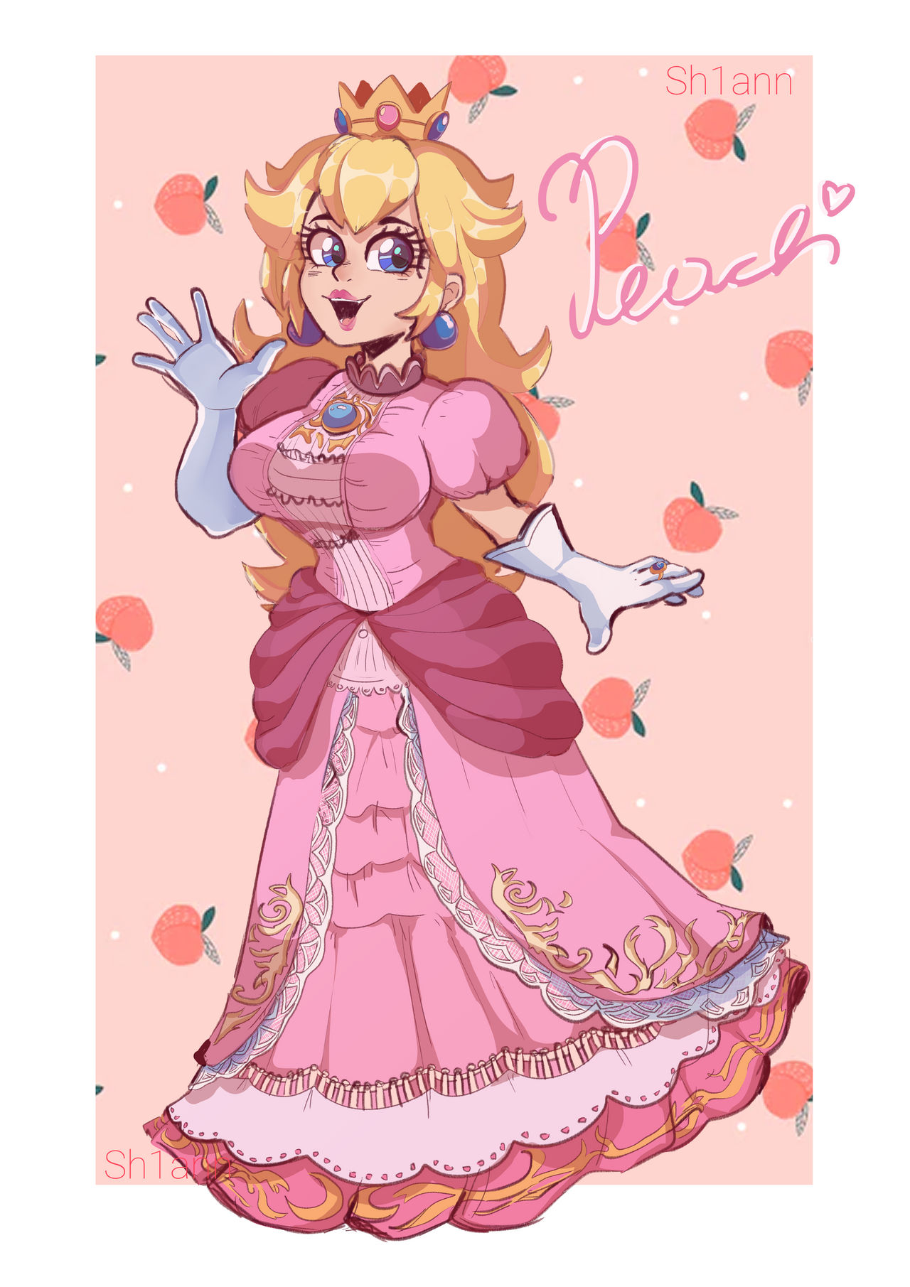Princess Peach Fanart by Sh1ann on DeviantArt Princess Peach Fanart by Sh1ann on DeviantArt