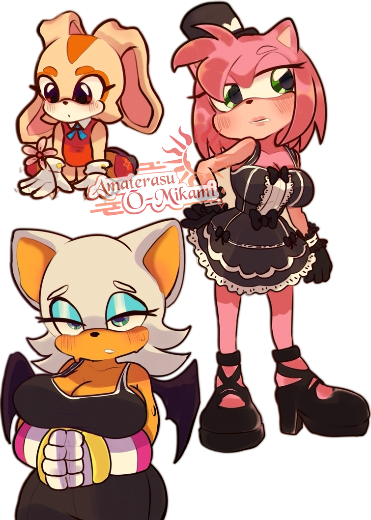 Cream, Rouge and Amy by Sh1ann on DeviantArt