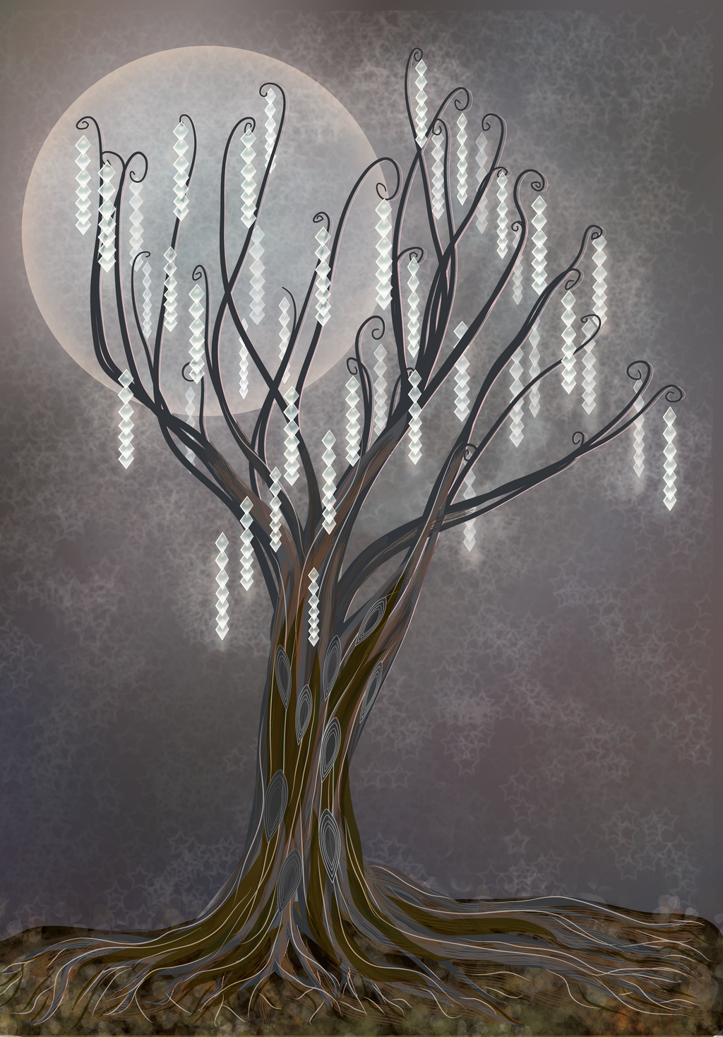 Tree of Light Christmas card design