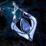 Tegaladwen sterling silver elvish pendant