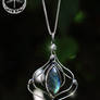 Spellbound Silver Talisman with Labradorite