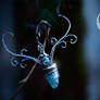 Water Stag Celtic Silver Talisman