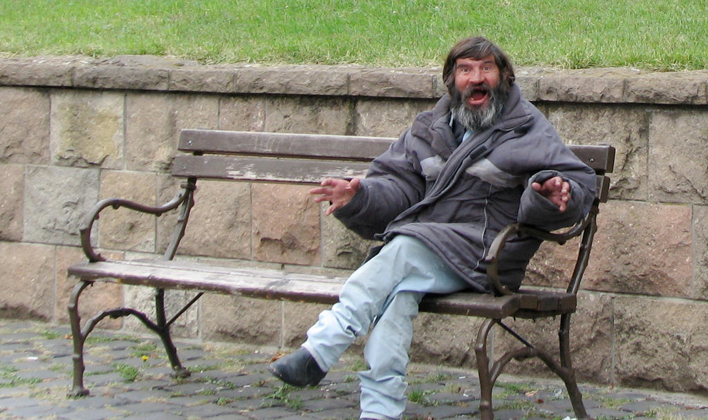 The Tramp On The Bench By Deppink On Deviantart