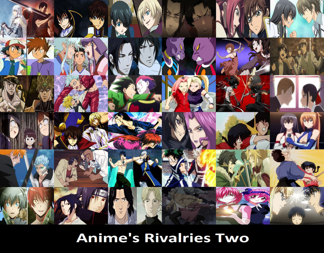 Cartoonz Rivalry Anime's Rivalries Two by ScarletGhostMrX22 on DeviantArt