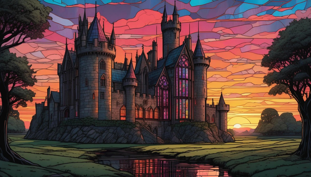 large-gothic-British-castle--dark-stone-walls--tal by JamesWalker9 on ...