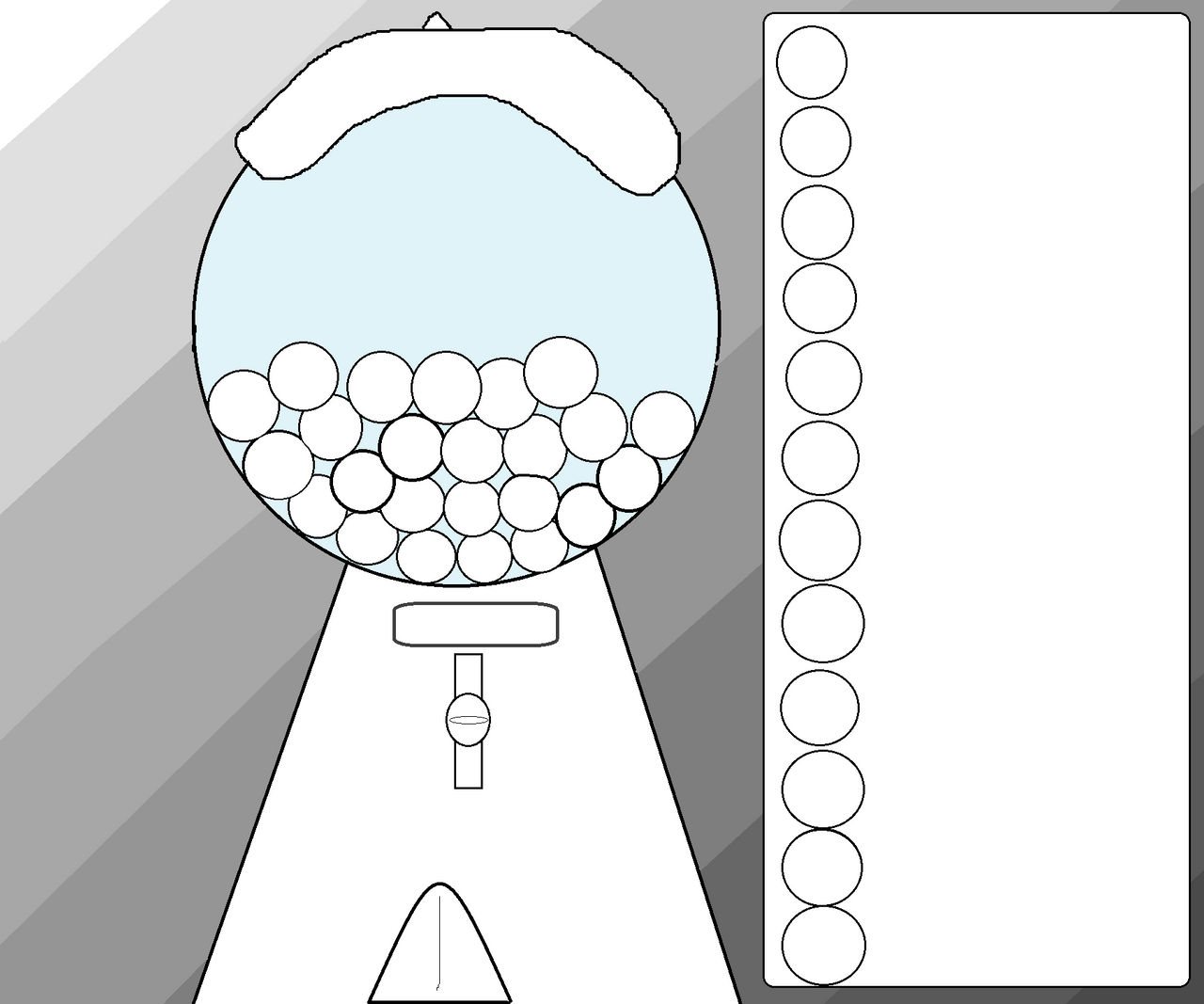 Bubble Gum Machine Template Gumball Machine Royalty Free Stock Vector