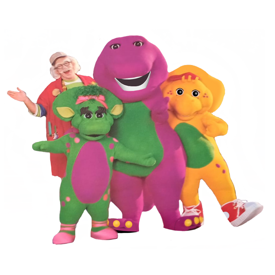 Barney, Baby Bop, BJ and Mr Peekaboo by JamesMuchtastic on DeviantArt