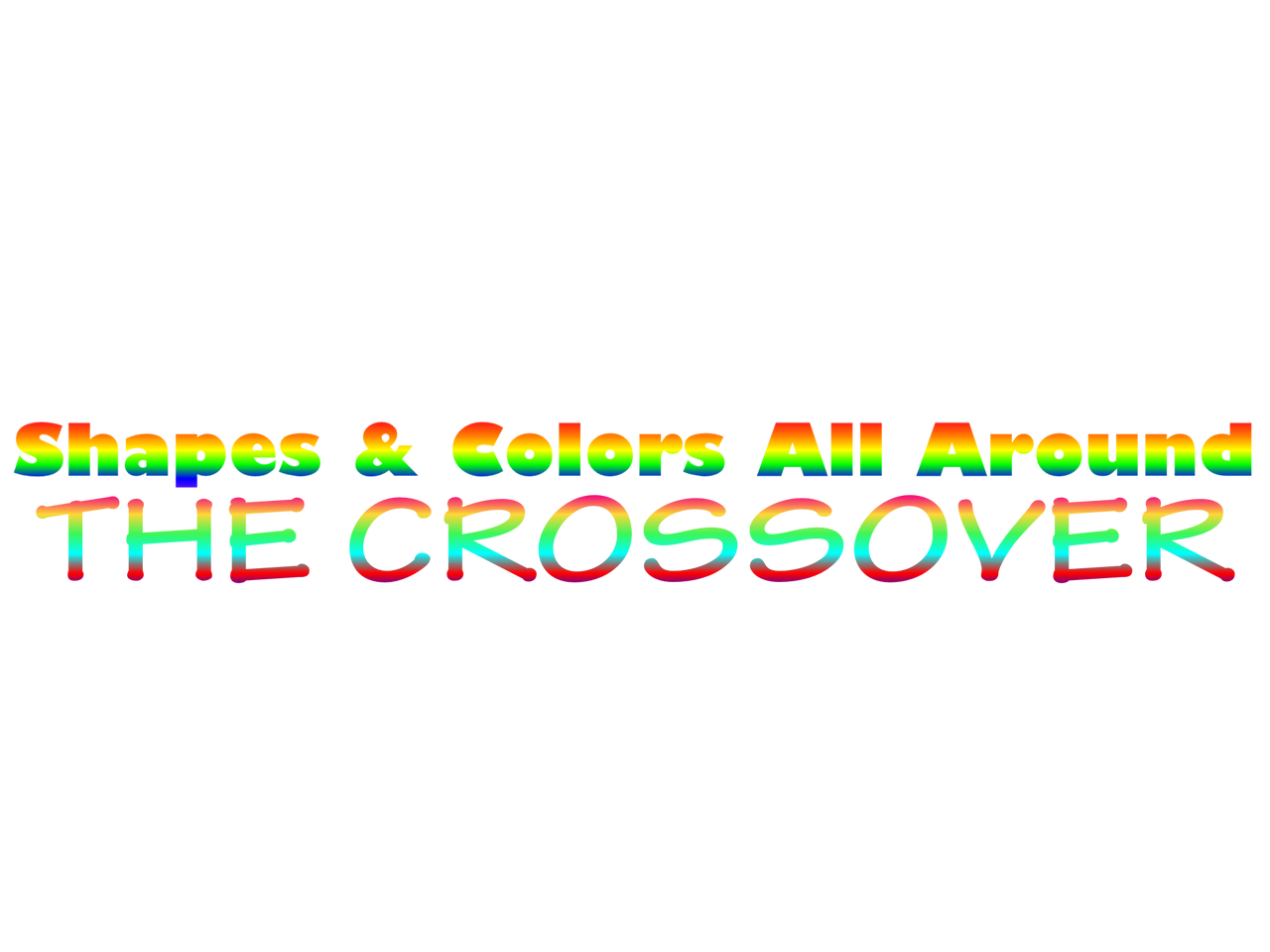 Shapes and Colors All Around: The Crossover Logo by JamesMuchtastic on ...