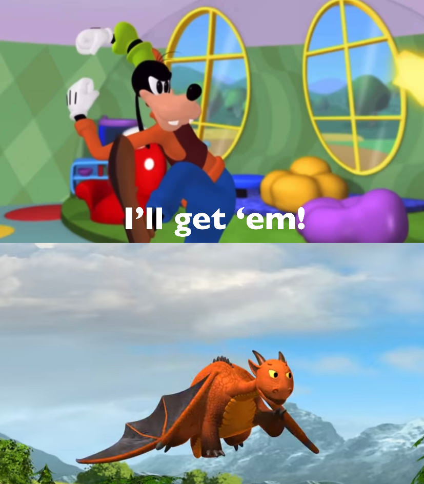 Goofy Exploding Dragon Goofy catches after the Not-So-Nice Dragon by JamesMuchtastic on DeviantArt