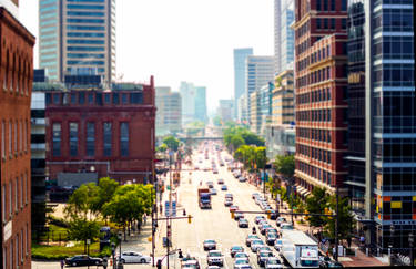 Downtown Baltimore Tilt Shift