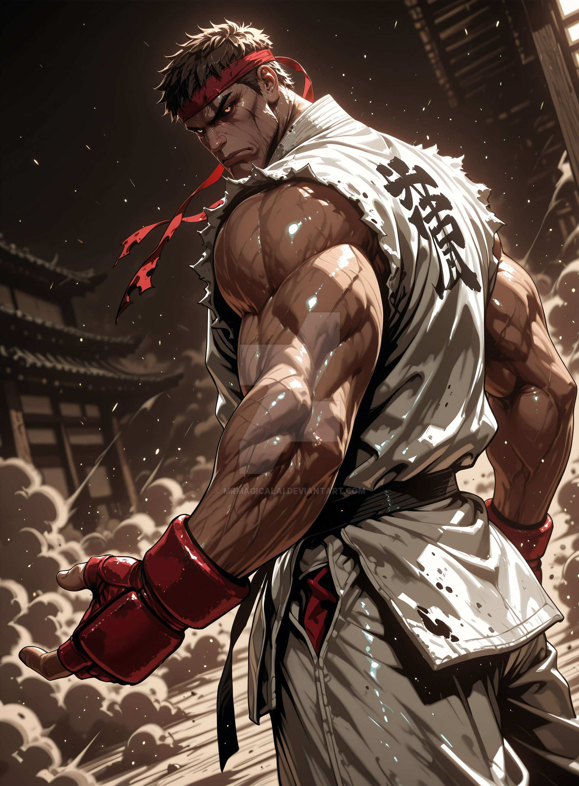 Evil Ryu Throw Pose Evil Ryu : Street Fighter by MRMAGICALAI on DeviantArt