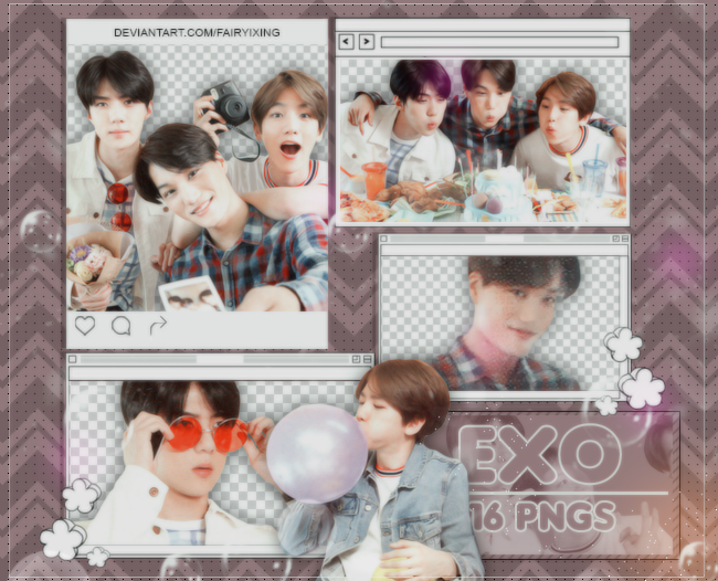 [PNG PACK] EXO - (EXO-L JAPAN OFFICIAL BOOK 2) by fairyixing on DeviantArt