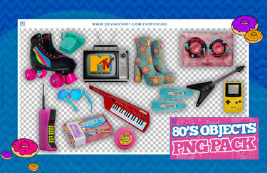 [PNG PACK] 80'S OBJECTS