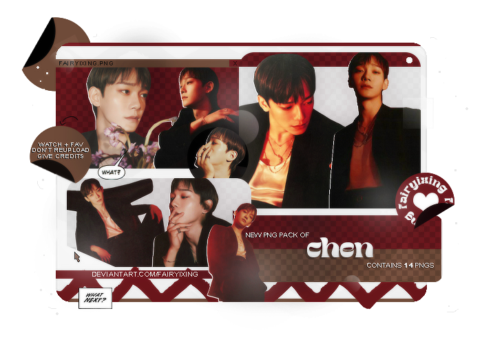 [PNG PACK] CHEN - EXO (EXIST: SCANS PT5) by fairyixing on DeviantArt
