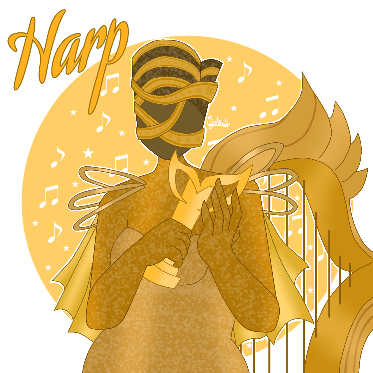 Harb Character Harp by mysticalbearx on DeviantArt