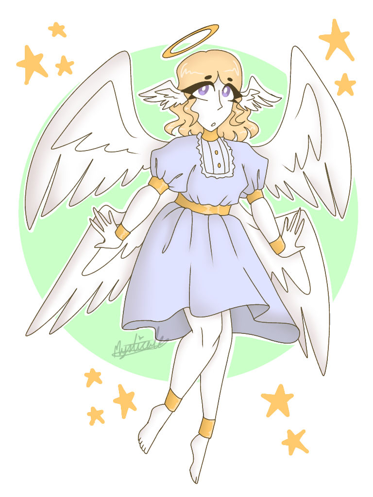 Angel oc by mysticalbearx on DeviantArt