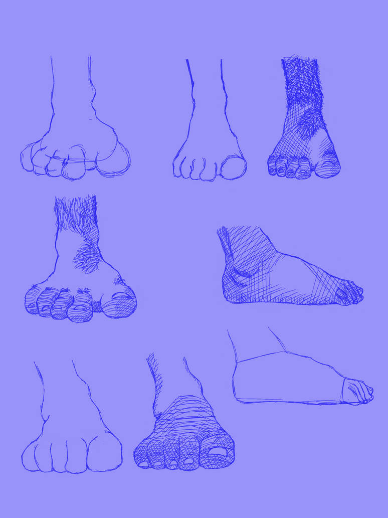 Feet Practice I by illustraction on DeviantArt