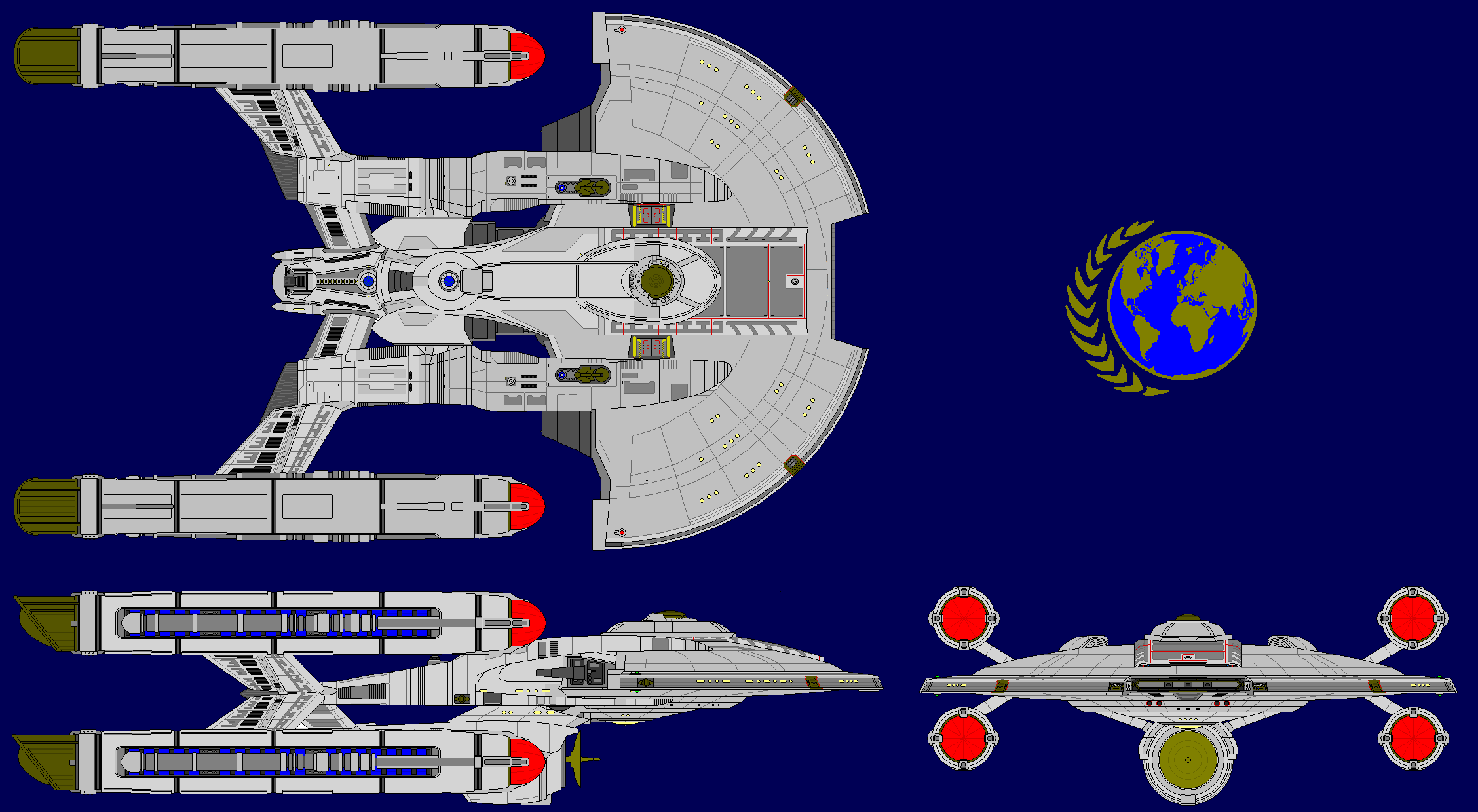 Uss Prometheus Length USS Prometheus NCC-19 by kavinveldar on DeviantArt