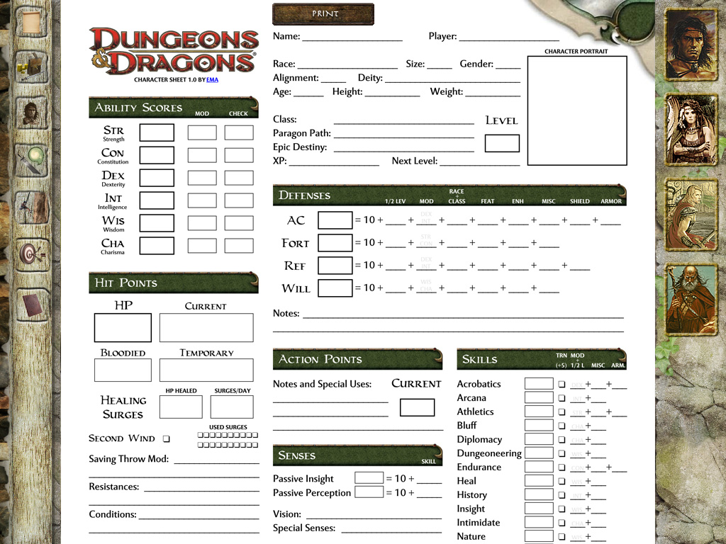 Dnd Character Creator Draft 1 By Jesterxl On Deviantart