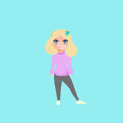 Pixel art girl (actually my gf)