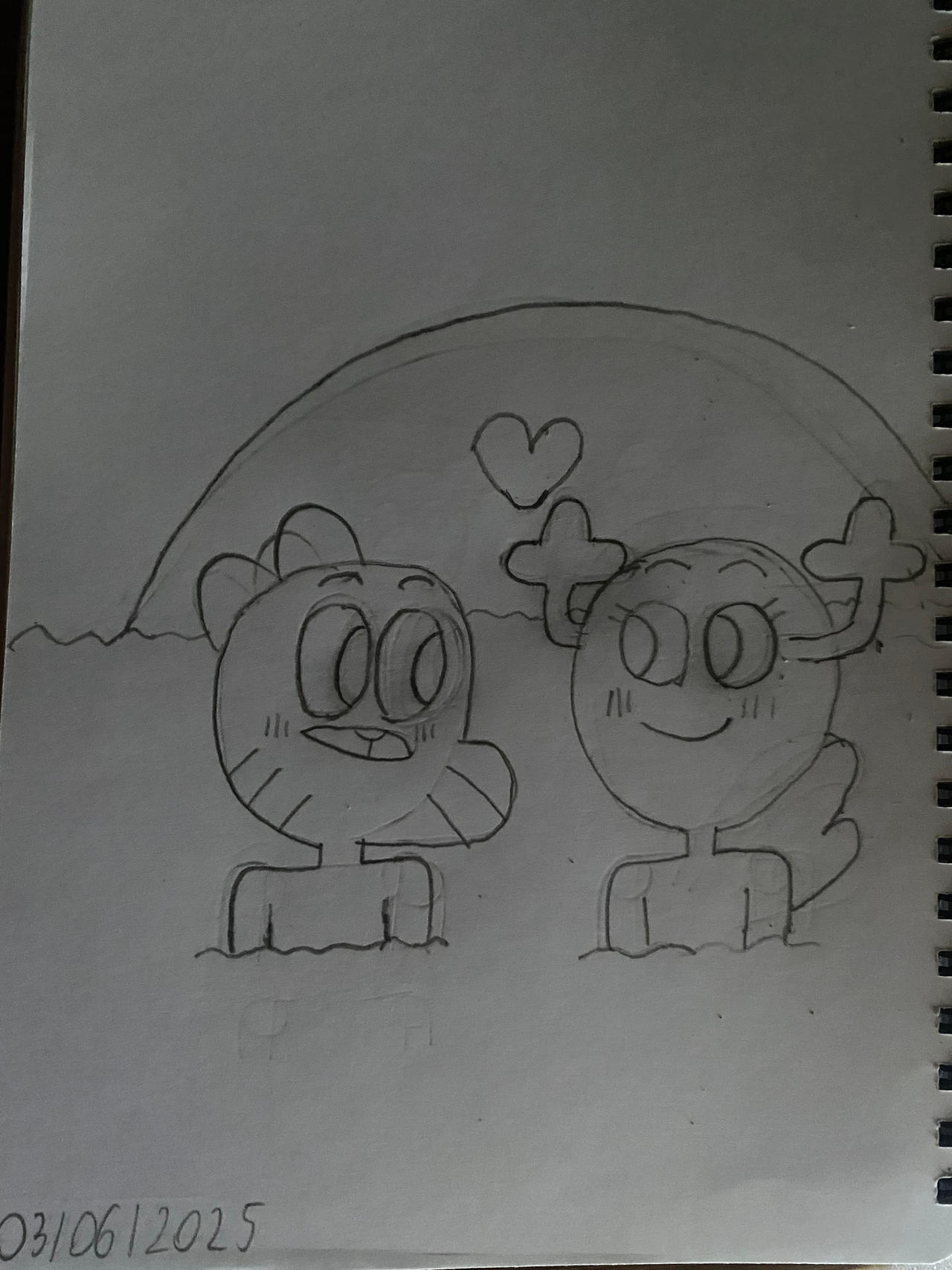 Penwin Gumball and Penny at the sea by BorisovichArts on DeviantArt
