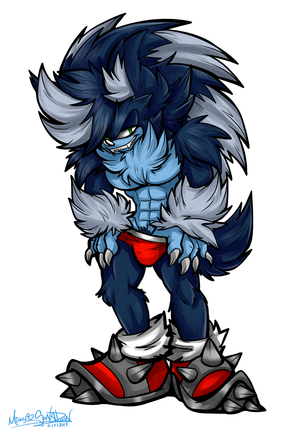 Wewhog Sonic Werehog (new style) by Mimy92Sonadow on DeviantArt